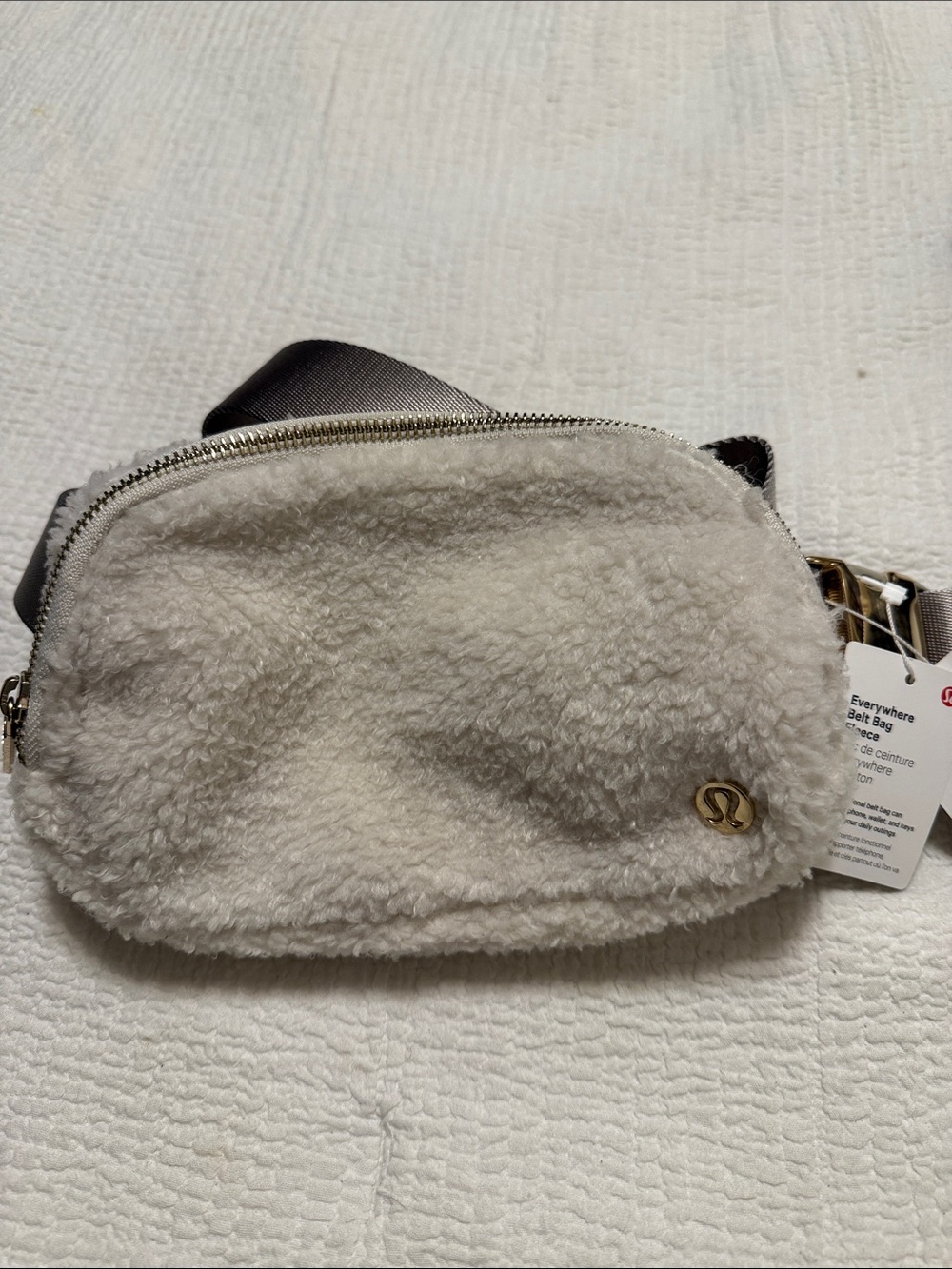 lululemon athletica Plush Sherpa everywhere Crossbody Belt Bag - Cream
